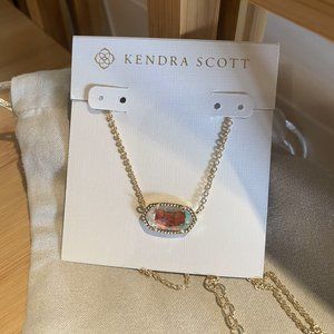 Kendra Scott Dichroic Glass Elisa Necklace Gold